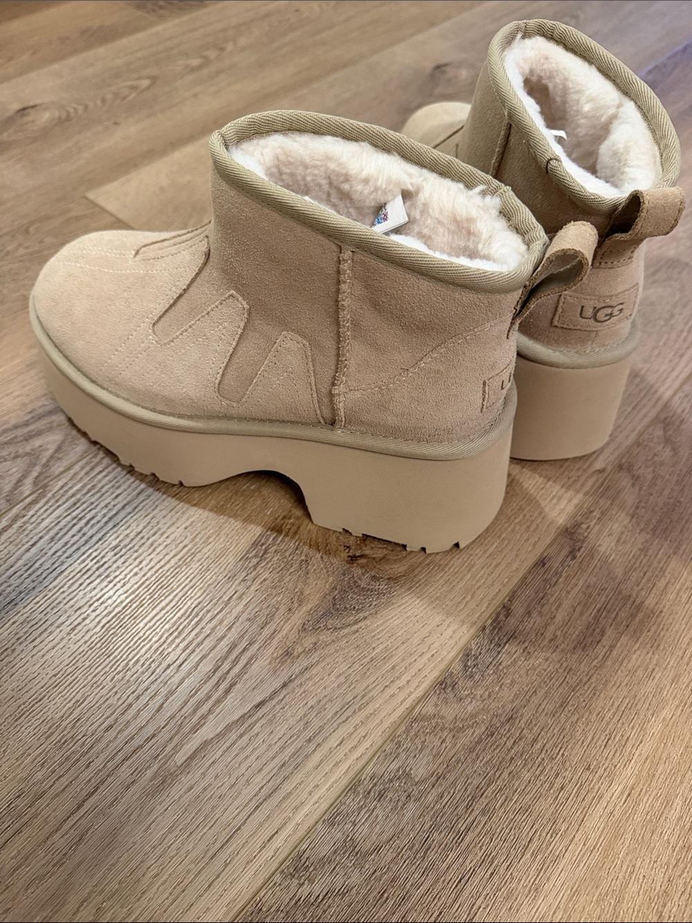 Ugg boots- New -sand color (size 8)